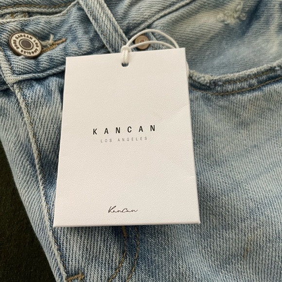 KANCAN Boyfriend Ripped Lightwash Jeans Distressed Size 24 NWT - Picture 16 of 16